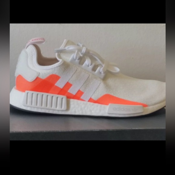 Adidas Originals NMD_R1 White Solar Orange Size 12.5 - Picture 11 of 11